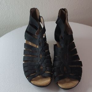 Rockport Black Strappy Sandals